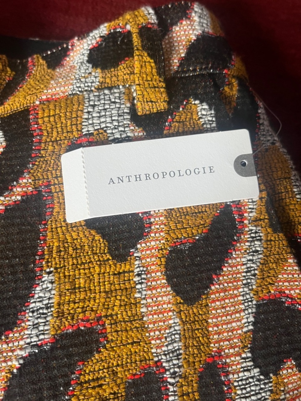 Anthropologie 34 N 118 W Leopard Print Pants Tweed with Pockets - Picture 3 of 9